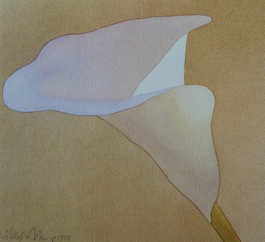 "Lily in Shadow" w/c 10x11  1982